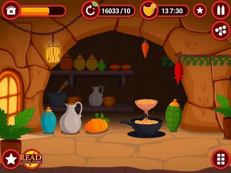 Royal Curry Cave Cooking Mini-game
